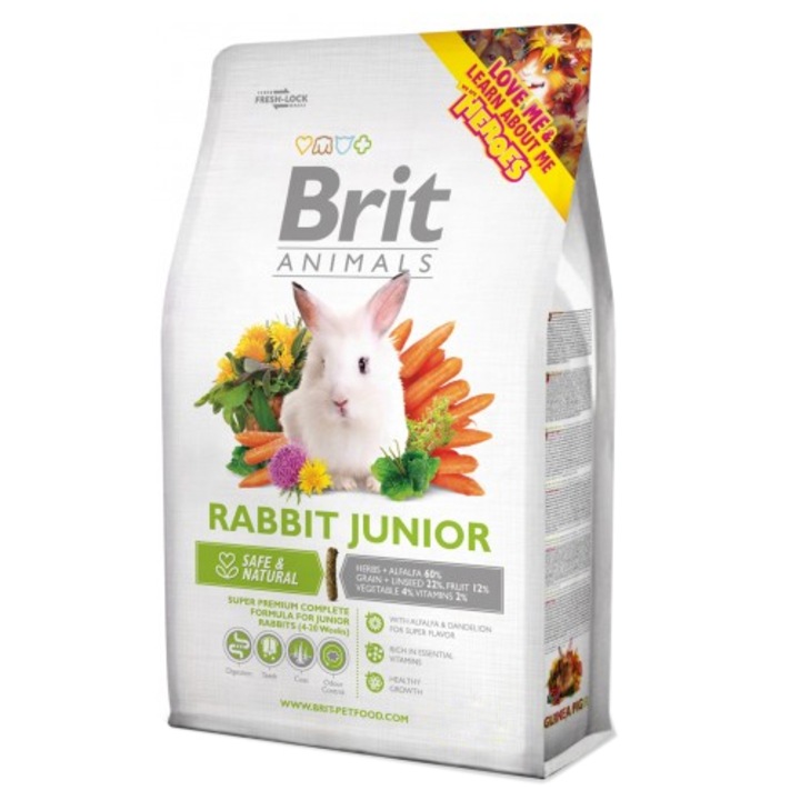 Brit Animals Junior Nyúl eledel, 300 g