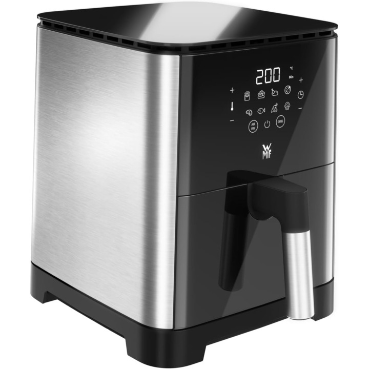 Friteuza cu aer cald WMF Multi Taste, 1550W, 4.2L, 8 programe, Touch Screen, Inox