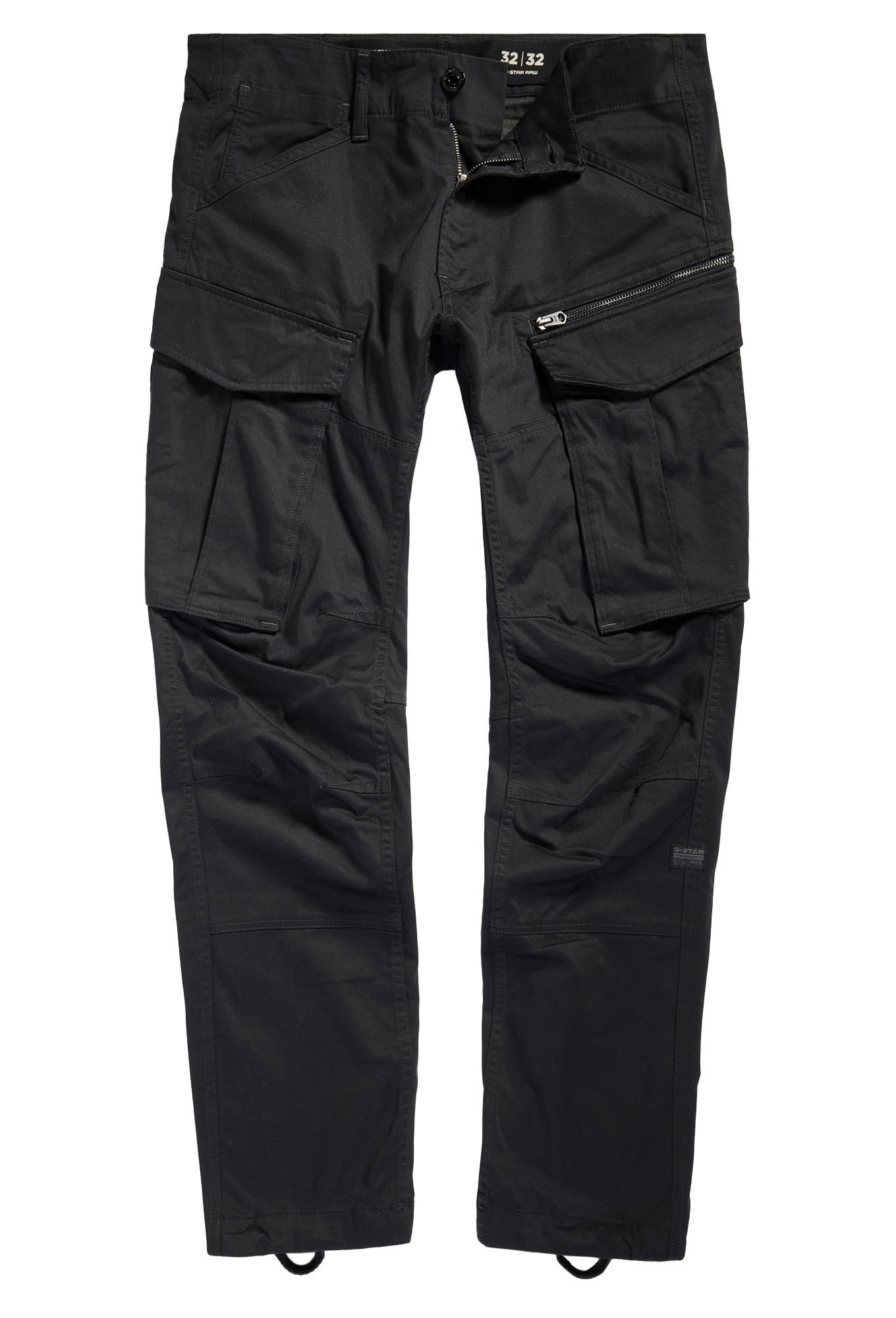 G-STAR, Pantaloni conici cargo Rovic, Negru, W29-L32