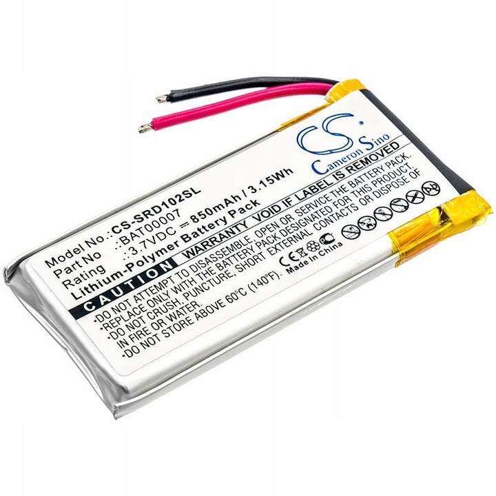 Acumulator tip BAT00007 pentru Cardo Scala Rider Packtalk Duo SRPT0102 / CS-SRD102SL