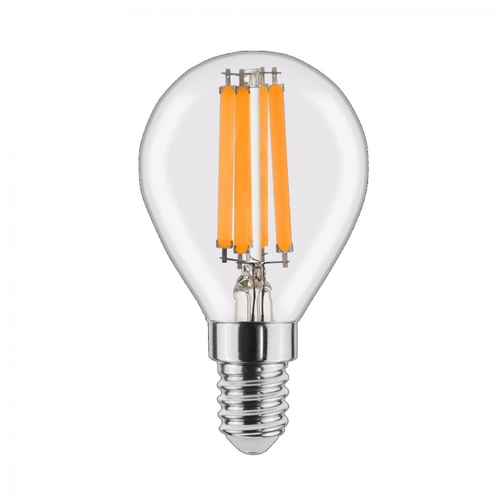 Led крушка с нажежаема жичка 6W E14 G45 сферична 800lm 2700K ww