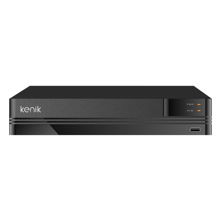 Рекордер, Kenik, 5W1, KG-1358L-A2, 2 Mpx (Full HD), HDMI, поддържани 8 камери, мрежов интерфейс RJ45 (10/100Mbps), аудио изходи 1, брой канали 8, Мобилни устройства, P2P облачна поддръжка, черен
