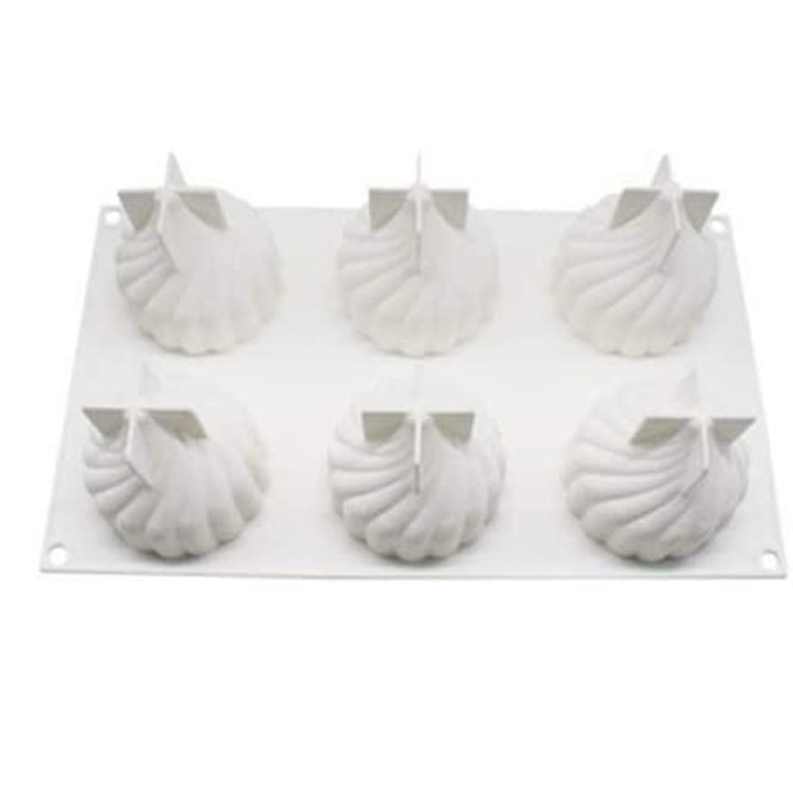 Forma prajituri silicon, rezistenta la caldura, pliabil, alb, 29.8x17.5x7cm