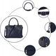 Geanta de dama multifunctionala, piele ecologica, albastru, 13x26x33cm