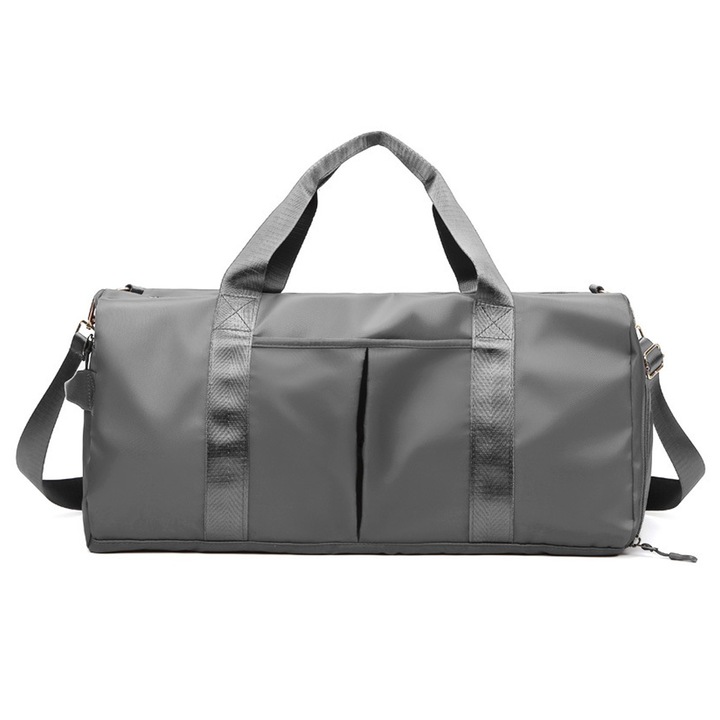 Jormftte sporttáska, száraz-nedves elválasztással, 40x21x20cm, fekete, kék, szürke, rózsaszín