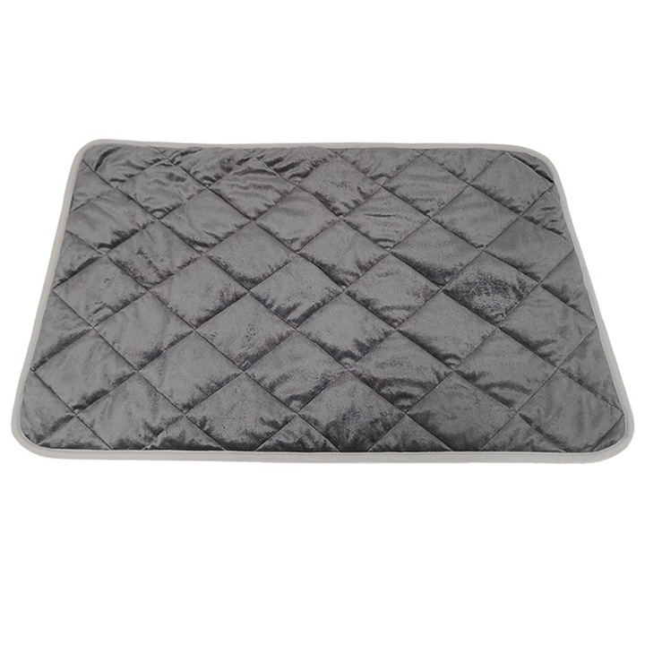 Culcus auto-incalzitor pentru animale, 5 straturi, antiderapant, 40x50 cm