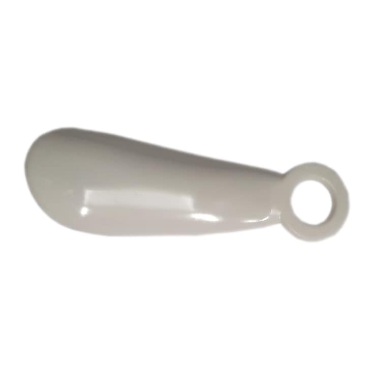 Lingura de pantofi alb din plastic, import - 200buc / ambalaj