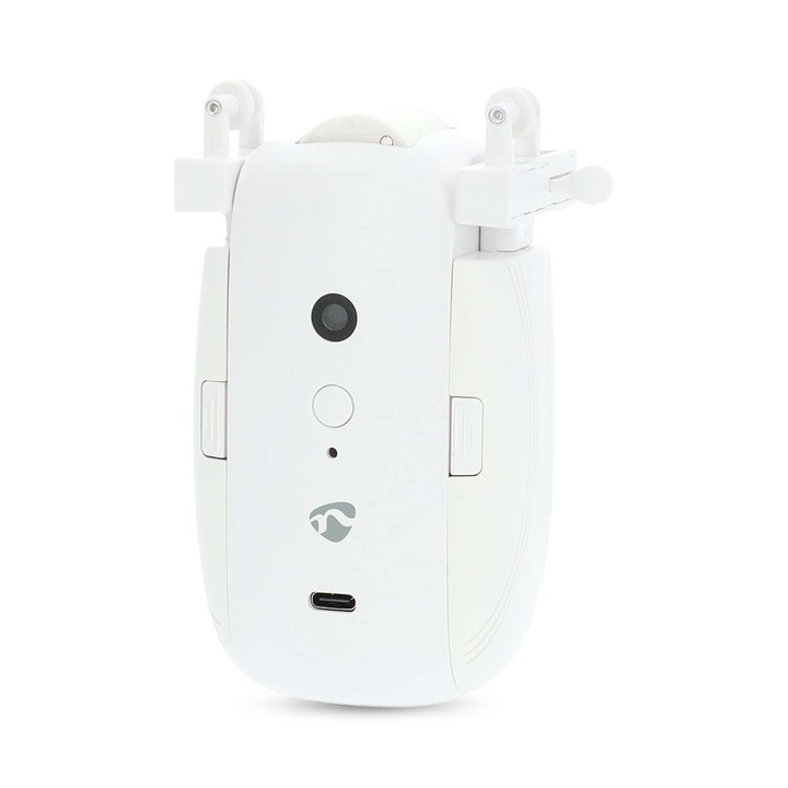 Robot cortina Nedis SmartLife, Track/U Track, USB, 4000 mAh, Bluetooth, alb