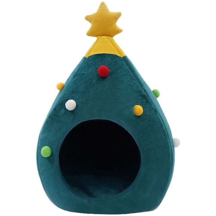 Culcus pentru animale, rezistent, verde, 45x35x40cm