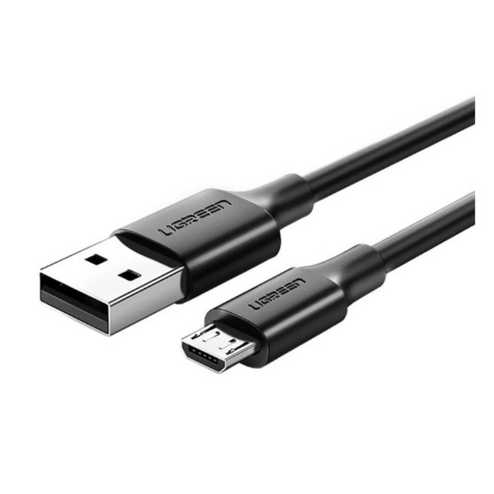 Ugreen adatkábel, usb - microusb, 2.4a, gyorstöltő, 300cm, fekete