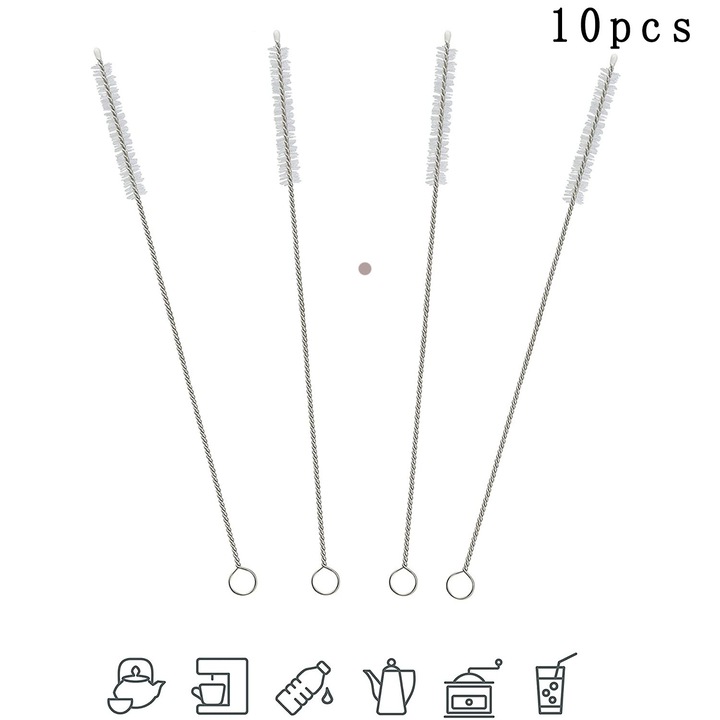Tisztítókefe teljesen automata kávégépekhez, kis és keskeny tejcső kefék, szívószál kefék, hűtőszekrény tisztító, palackkefe
