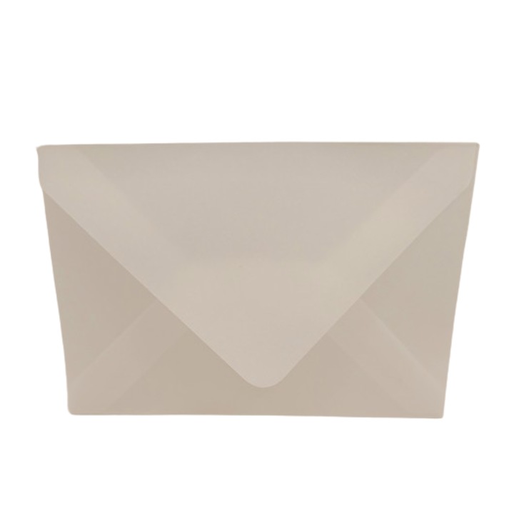 Set 10 plicuri translucide, semitransparente, din hartie de calc, dimensiune 16x11 cm