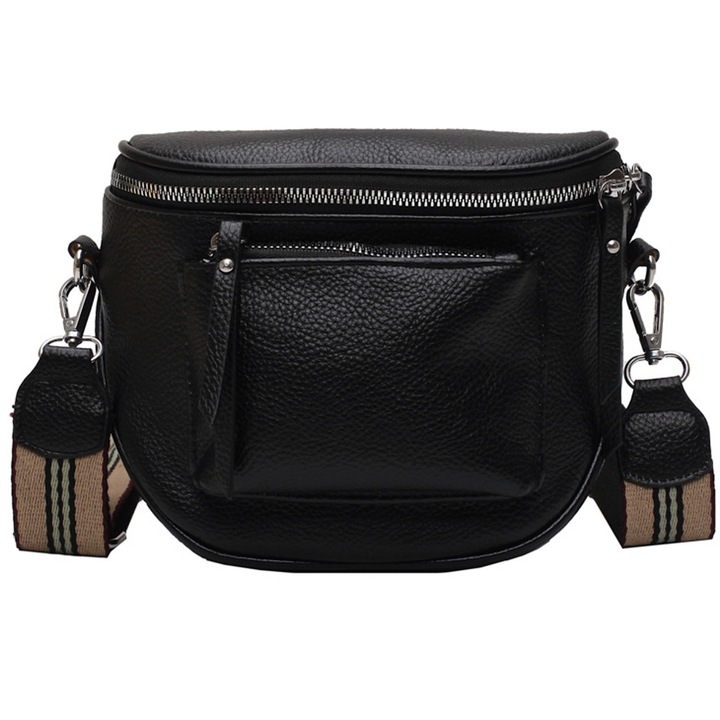 Női válltáska, Jormftte, fehér/piros/fekete/barna, 19.5x16.5x8.5cm, PU, állítható pánttal