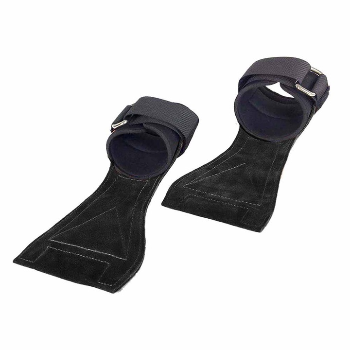 Set 2 protectii pentru incheietura, antiderapante, negru, 18-26cm