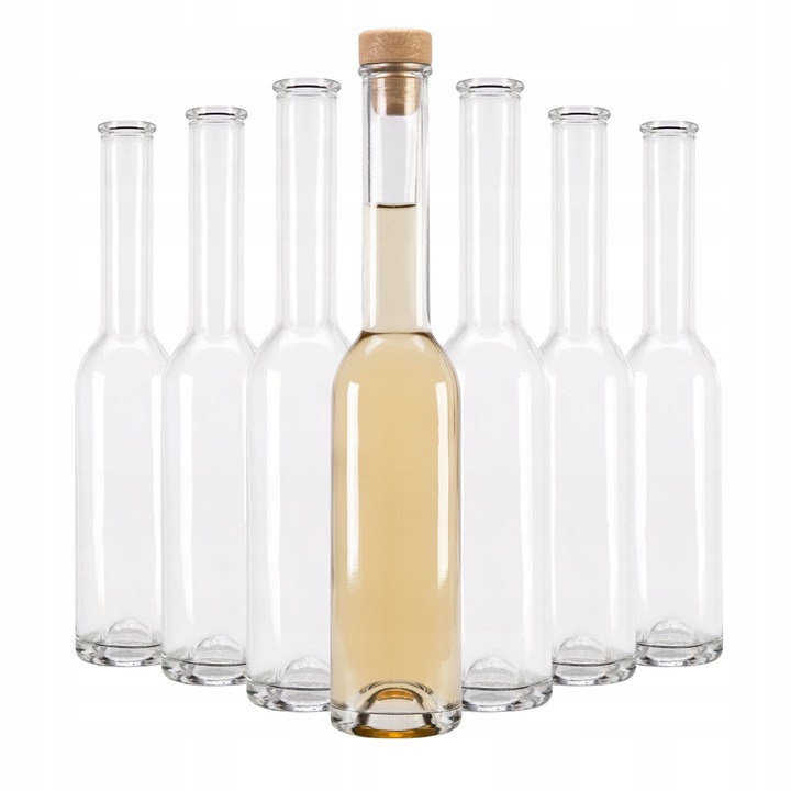 200 ml-es üvegpalackok dugóval, SuperButelki, Kiváló minőségű gyártás, Könnyen tisztítható, Tartós, Üveg, 200 ml, Magasság 25 cm, Átmérő 4,9 cm, 25 x 4,9 cm, Átlátszó