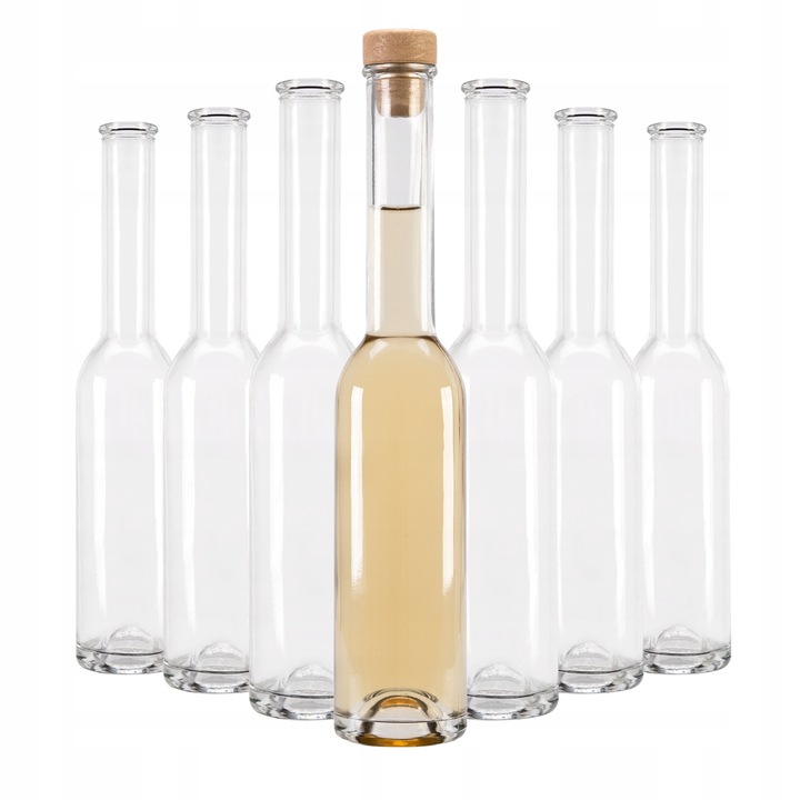 Set Sticle Din Sticla 200 ml Cu Dopuri, SuperButelki, Productie De Inalta Calitate, Usor De Curatat, Durabil, Sticla, 200 ml, Inaltime 25 cm, Diametru 4.9 cm, 25 x 4.9 cm, Transparent