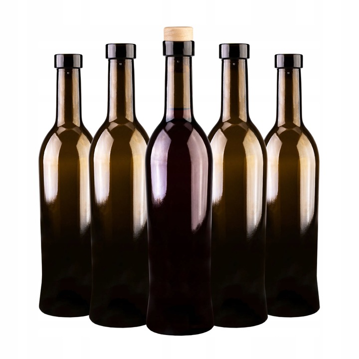 Sticla Decorativa, Superbutelki, Toscana, 500 ml, Forma Subtire Si Eleganta, Sticla De Inalta Calitate, Pentru Lichioruri, Vin, Cidru, Sucuri, Uleiuri De Masline, Oteturi, Inaltime 29 cm, Latime 6.8 cm, Greutate 486 G, 5 Buc