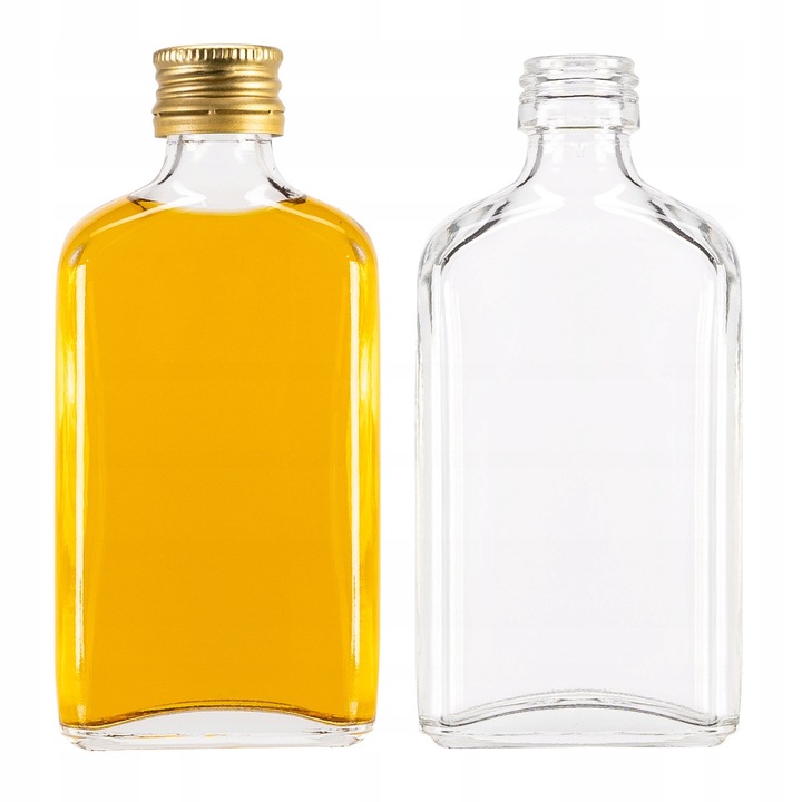 Sticla Plosca, Superbutelki, Forma Plata, 50 ml, Dimensiune Compacta, Pentru Lichioruri, Bimber, Ca Si Suvenir, Inaltime 9.8 cm, Latime 4.5 cm, Greutate 76 G, 20 Buc