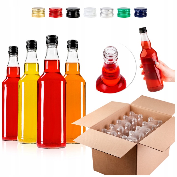 Комплект бутилки, Суперботелики, Уиски ликьор, 500 мл, 50 бр.