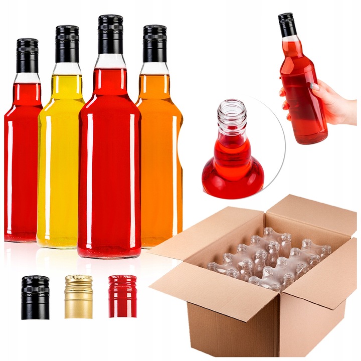 Комплект бутилки, Супер бутилки, Алкохол, 500 мл, 50 бр.