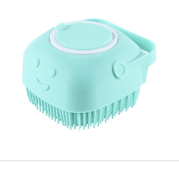 QttvbTna силиконова четка за баня, 2 в 1 масаж на тяло, за всеки тип кожа