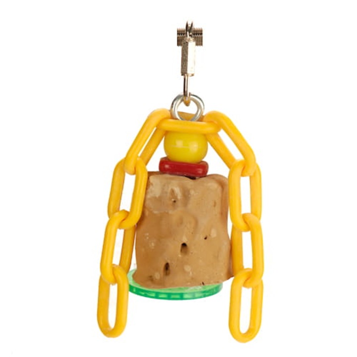 Играчка за папагали King's Cages, кактус, минерална, ароматизирани плодове, 10 см