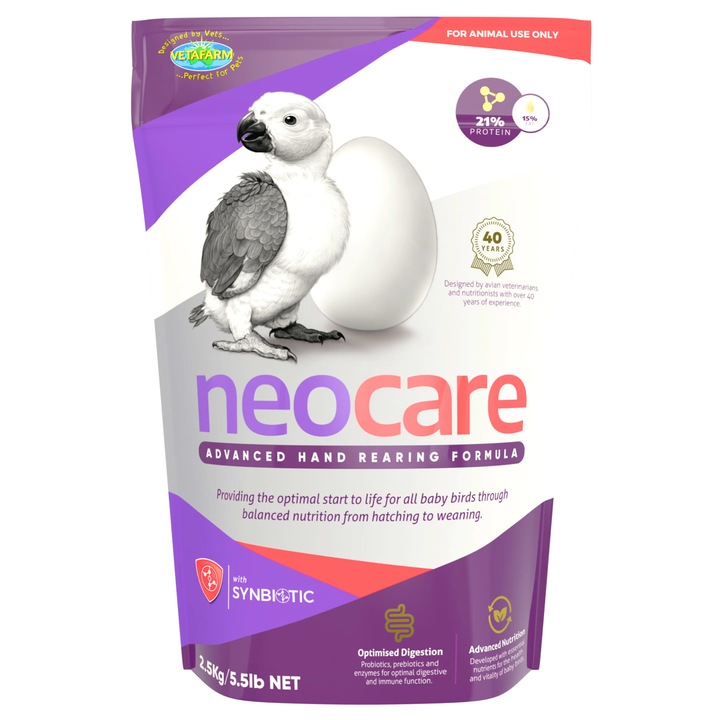 Hrana pentru papagali VETAFARM NeoCare, probiotice, 2.5kg