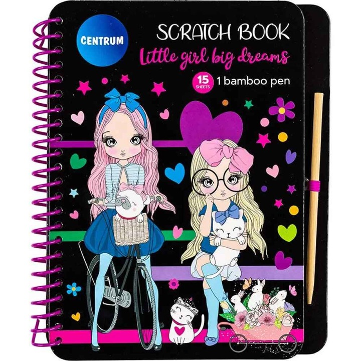 Книжка за изтриване Centrum,15 страници, 210x170x10 мм, Бамбукова пръчка