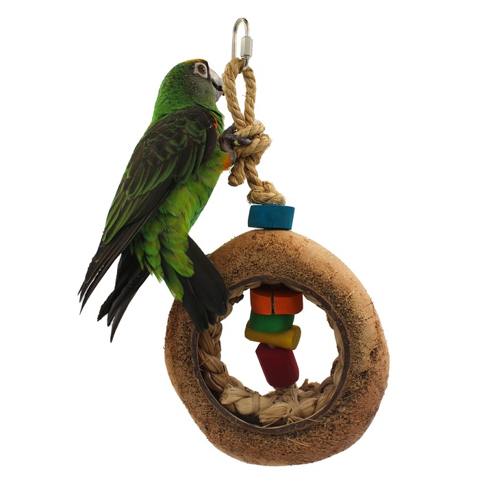 Играчка за папагали Home en Dier, Wood, Многоцветен