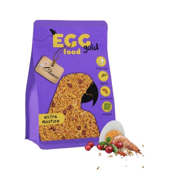 Táplálék nagy papagájoknak, Your Parrot Soft Eggfood Gold, fehérjében gazdag, 1 kg
