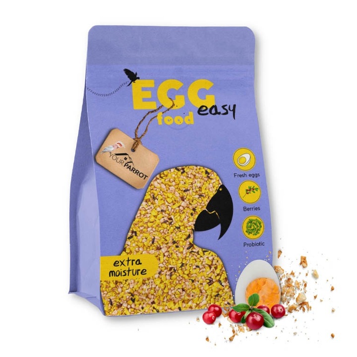Táplálék nagy papagájoknak Your Parrot Pellets Eggfood Easy Soft, fehérjében gazdag, 1 kg