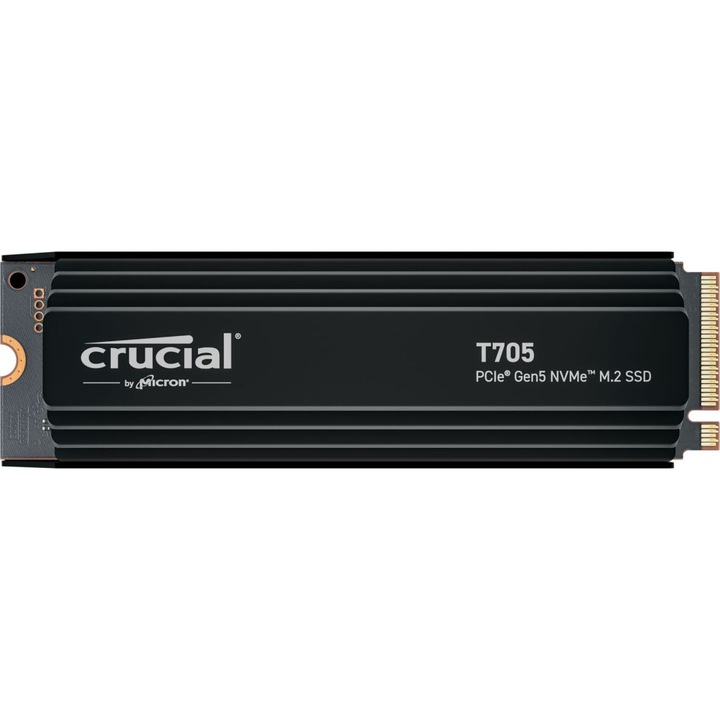 SSD Crucial, T705, 1TB, 2280, Запис: 12700MB/s, Четене: 14500MB/s, PCIe