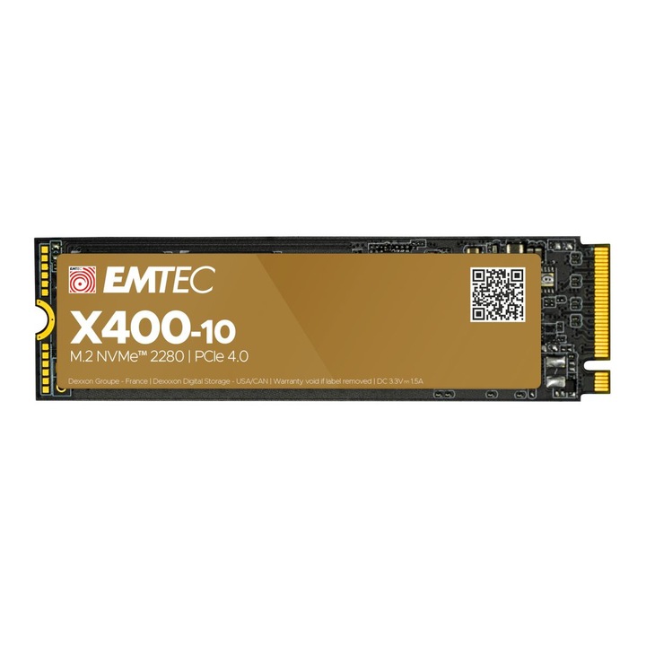 SSD Emtec X400-10 Power Pro, 4TB, NVMe, 7000MB/s scriere, 7400MB/s citire, M.2 2280