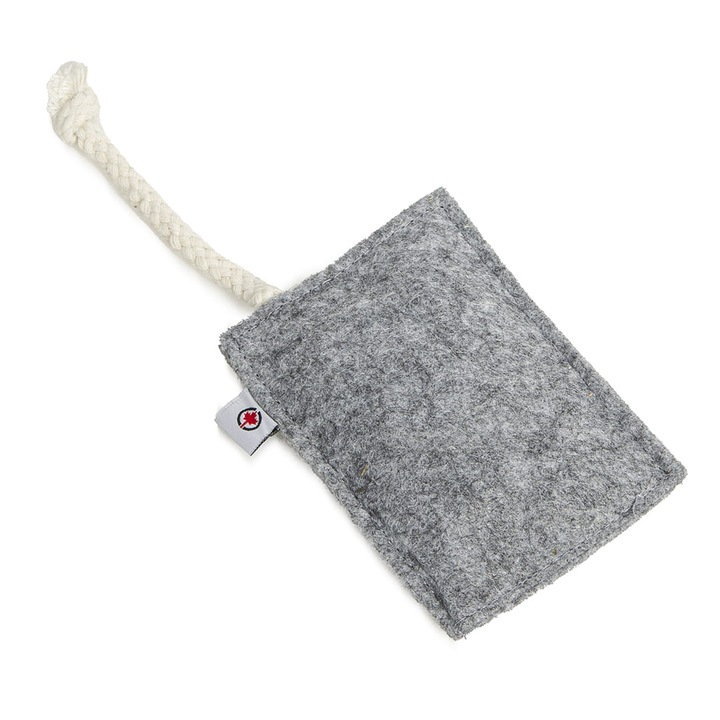 Macskajáték Canadian Cat FELTY, világosszürke, 7,5x10,5 cm, szett valeriannal