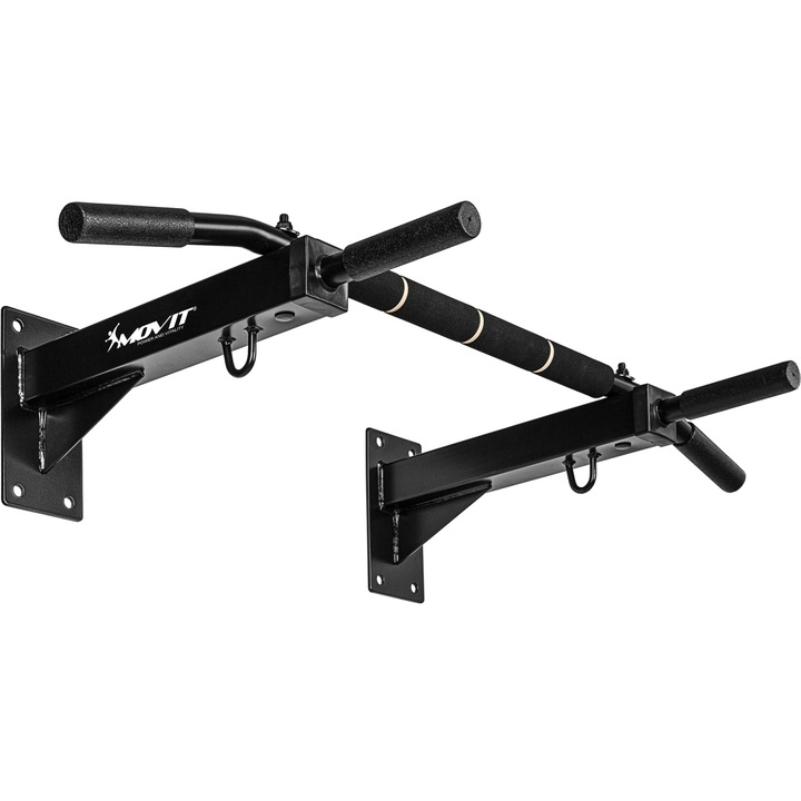 Bara de tractiune montata pe perete, negru, MOVIT®