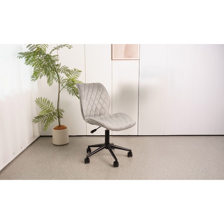 Scaun Birou OC637 Gri, 65 x 90 x 38 cm, bej