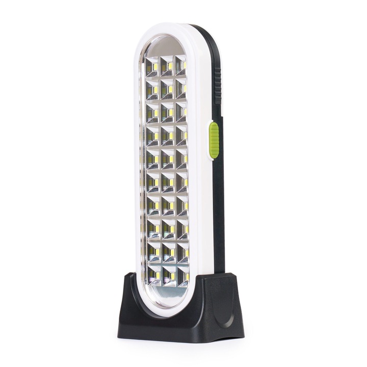 Lampa Led Lucru 30W MRG MGD6830, 30 LED SMD, Acumulator, Incarcare USB, Proiector, Alb