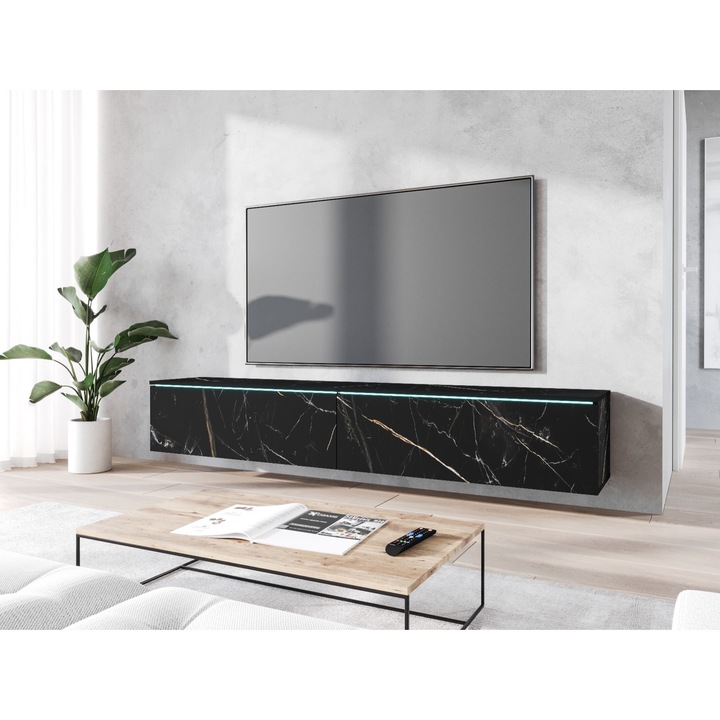 Lowboard TV szekrény D 180 san sebastian / san sebastian LED-del