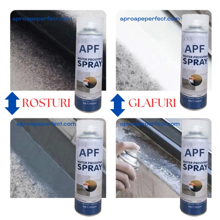 APF® vízálló szivárgásgátló spray, 700 ml, fekete - eMAG.hu