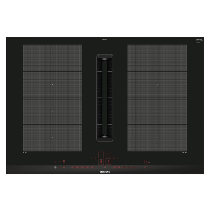 Индукционен плот с вграден аспиратор SIEMENS iQ700, powerMove Plus, 80 см, EX875LX67E