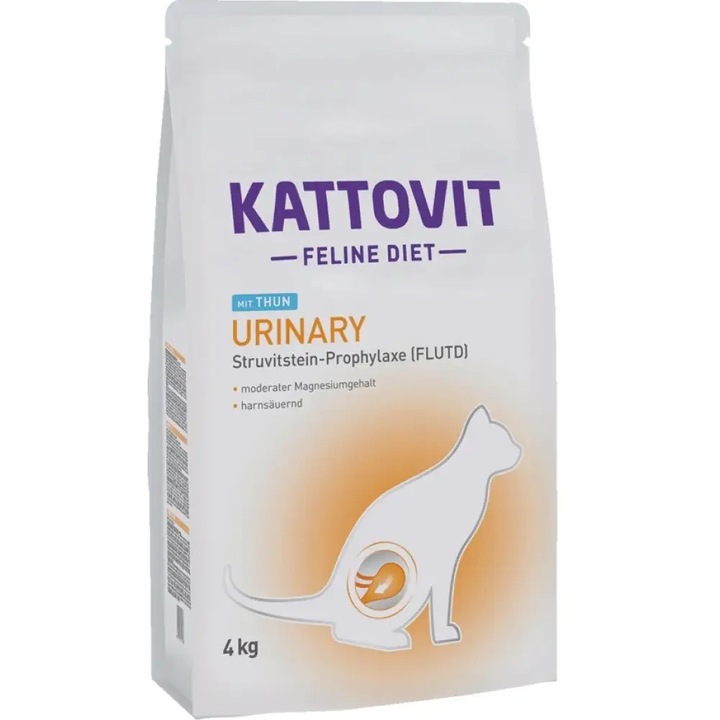 Hrana uscata pentru pisici, Kattovit Urinary, ton, 4kg