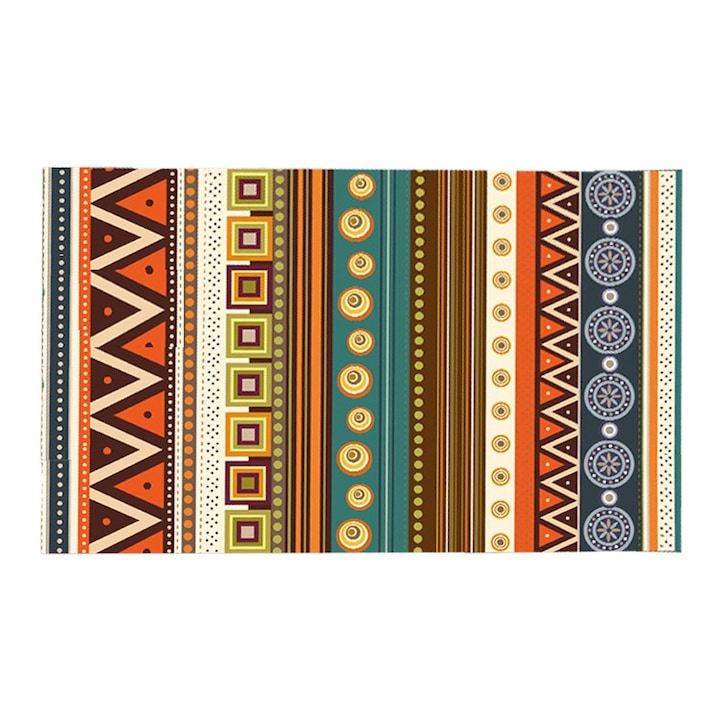 Covor floral vintage, multicolor, 60x90cm