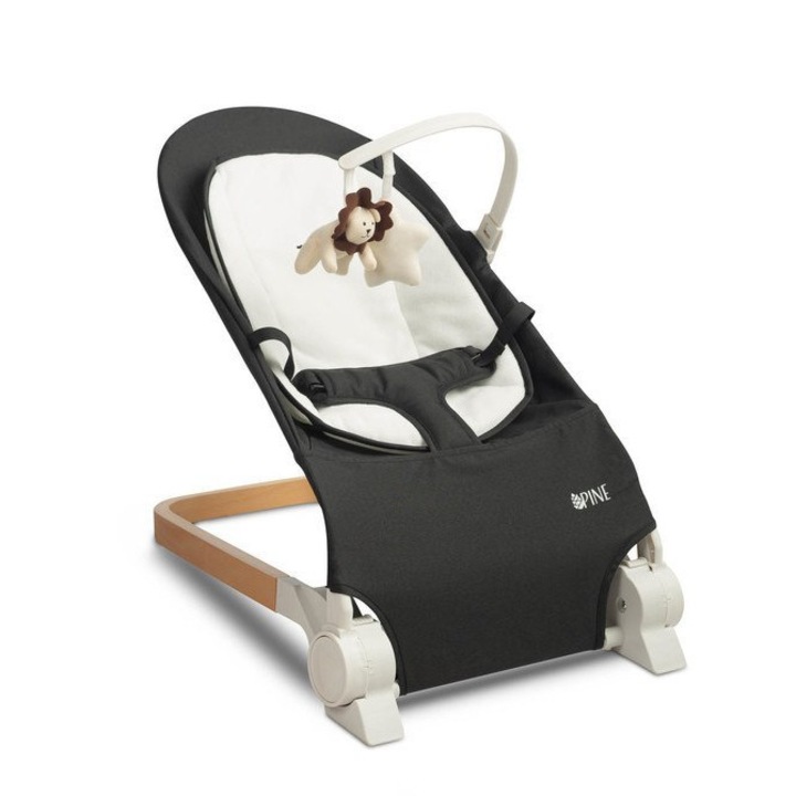 Бебешка люлка, Caretero, черна, 58x36 см