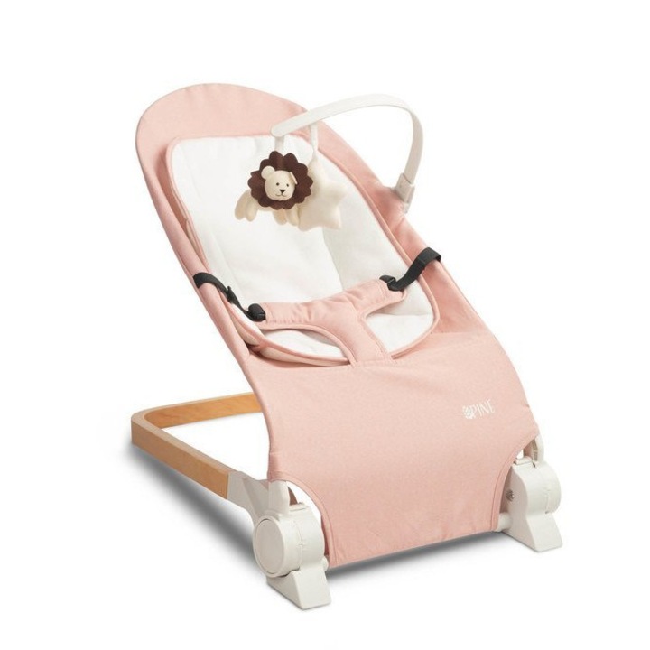 Бебешка люлка, Caretero, розова, 58x36 см