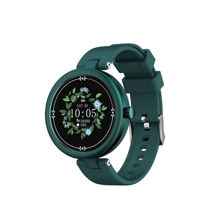 D08 Női okosóra, beszélgetések, értesítések, lépések, pulzusszám, zöld