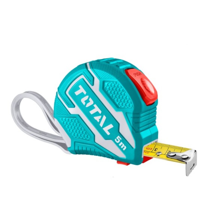 Ruleta, Total Tools, 5 m x 19 mm, Turcoaz
