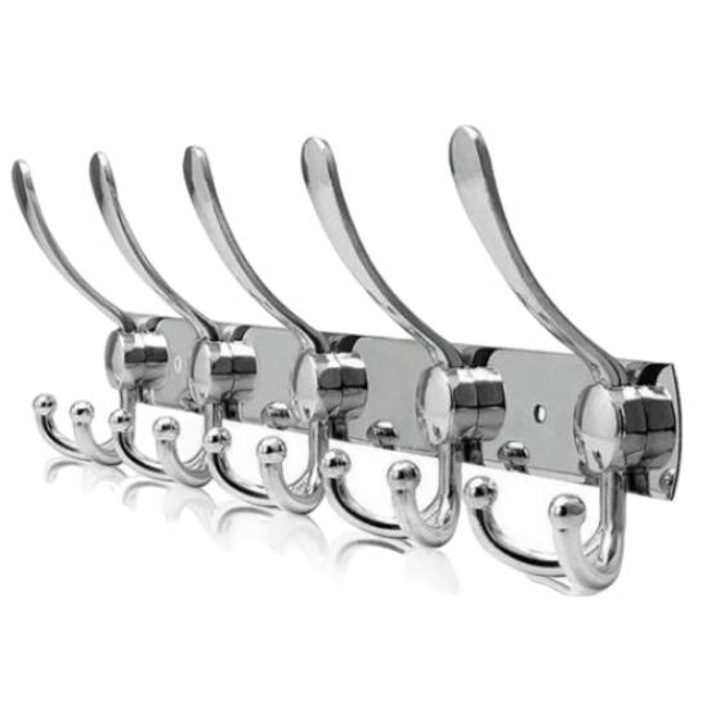 Cuier de perete, Otel inoxidabil, Argintiu