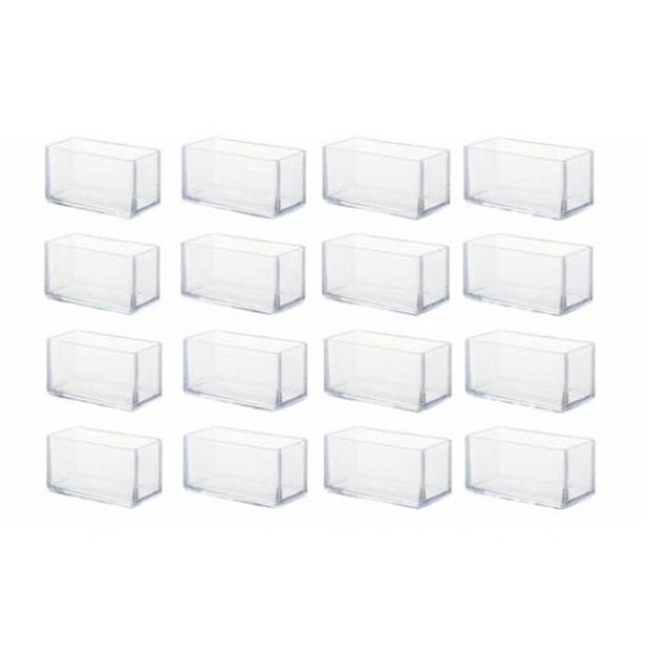Set 16 bucati protectii pentru picioare scaun, silicon, transparent, 20x30mm