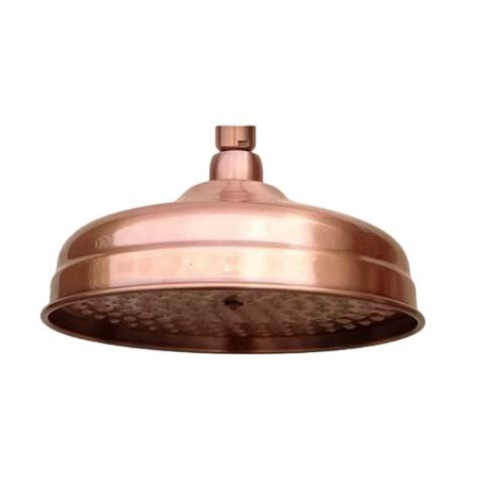 Para de dus, montare pe perete, rotunda, economie de apa 30%, finisaj periat, auriu, 20cm