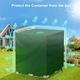 Капак за резервоар за вода, NUODWELL, Устойчив на разкъсване и вода, За многократна употреба, Без избледняване, Дълготрайна издръжливост, Лесен за почистване, За резервоар за дъждовна вода от 1000 л, Оксфордска кърпа, 120x100x116 см, Зелен